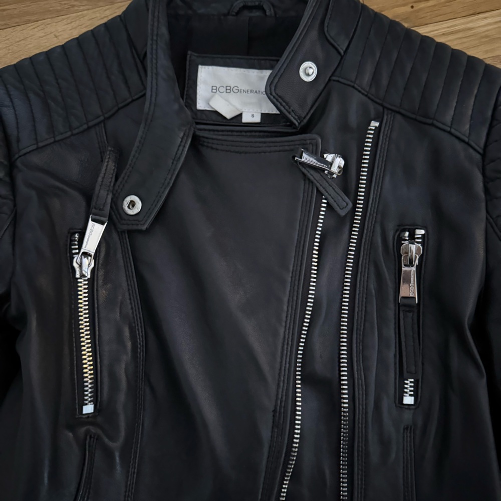 BCBCGeneration Black Leather Jacket - image 2